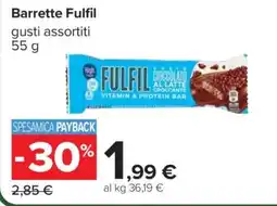 Carrefour BARRETTE FULFIL offerta
