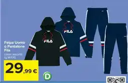 Carrefour Felpa Uomo o Pantalone Fila offerta