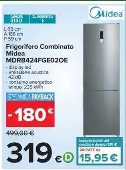 Carrefour Frigorifero Combinato Midea MDRB424FGE02OE offerta