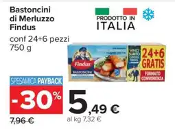 Carrefour Bastoncini di Merluzzo Findus offerta