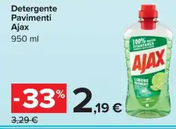 Carrefour Detergente pavimenti Ajax offerta