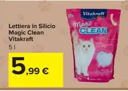 Carrefour Lettiera in Silicio Magic Clean Vitakraft offerta