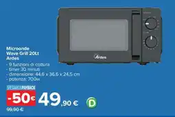 Carrefour Microonde Wave Grill 20Lt Ardes offerta