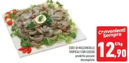 Conad Code di mazzancolle tropicali con guscio offerta