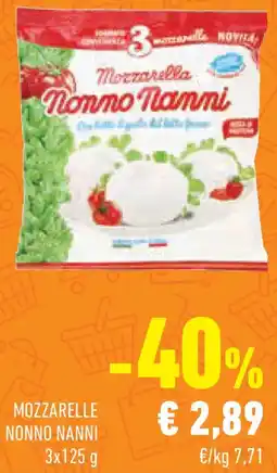 Conad Mozzarelle NONNO NANNI offerta
