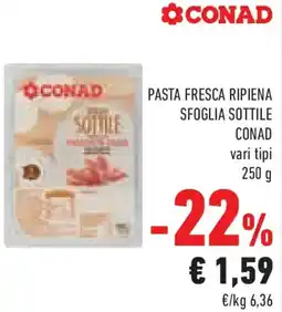 Conad Pasta fresca ripiena sfoglia sottile CONAD offerta