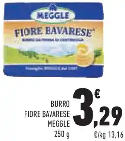 Conad Burro fiore bavarese MEGGLE offerta