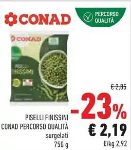 Conad Piselli finissini CONAD percorso qualità surgelati offerta