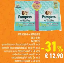 Conad Pannolini-mutandino baby dry PAMPERS offerta