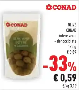 Conad Olive CONAD intere verdi denocciolate offerta