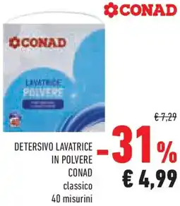 Conad Detersivo lavatrice in polvere CONAD offerta