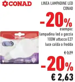 Conad Linea lampadine led CONAD offerta