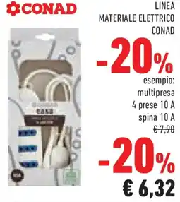 Conad Linea materiale elettrico CONAD offerta