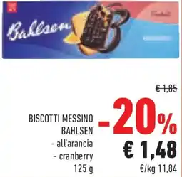 Conad Biscotti messino BAHLSEN offerta