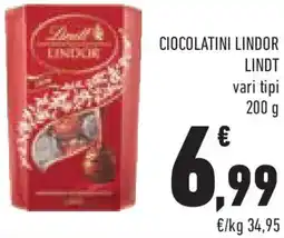 Conad Ciocolatini lindor LINDT offerta