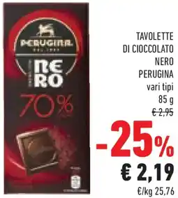 Conad Tavolette di cioccolato nero PERUGINA offerta