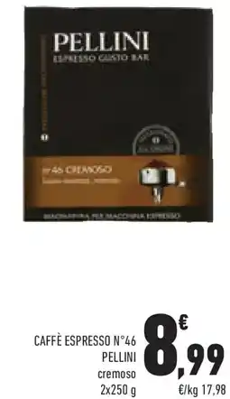 Conad Caffè espresso n°46 PELLINI offerta