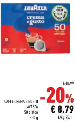 Conad Caffè crema e gusto LAVAZZA offerta