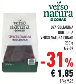 Conad Uva sultanina biologica verso natura CONAD offerta