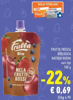 Conad Frutta fresca biologica natura nuova offerta