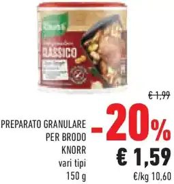 Conad Preparato granulare per brodo KNORR offerta