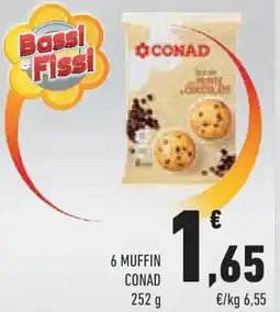 Conad 6 muffin CONAD offerta