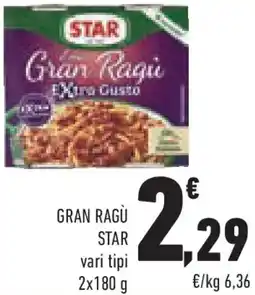 Conad Gran ragù STAR offerta
