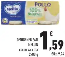 Conad Omogeneizzati MELLIN offerta