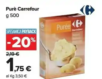 Carrefour Market Carrefour - purè di patate classico in fiocchi 500 g(ml) offerta