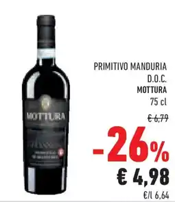 Conad Primitivo manduria d.o.c. MOTTURA offerta