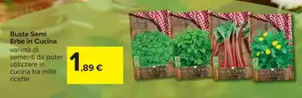 Buste Semi Erbe in Cucina