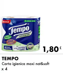 Iper Tosano TEMPO Carta igienica maxi nat&soft offerta