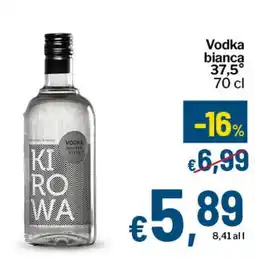 Qui Discount Vodka bianca 37,5° offerta