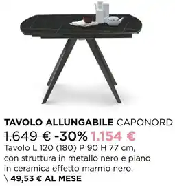 Ricci Casa Tavolo allungabile caponord offerta