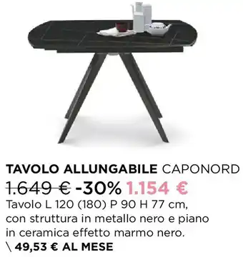 Tavolo allungabile caponord