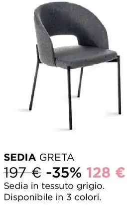 Ricci Casa Sedia greta offerta