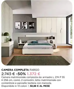 Ricci Casa Camera completa fargo offerta