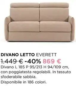 Ricci Casa Divano letto everett offerta