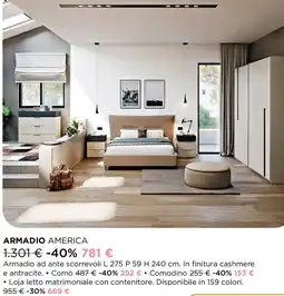 Ricci Casa Armadio america offerta