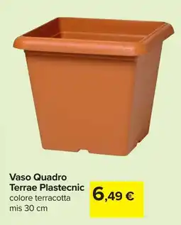 Carrefour Vaso Quadro Terrae Plastecnic offerta
