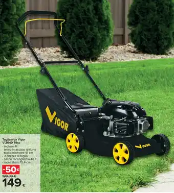 Carrefour Tagliaerba Vigor V-2040 79cc offerta