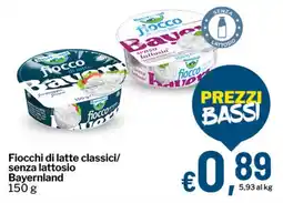 Qui Discount Fiocchi di latte classici/ senza lattosio Bayernland offerta