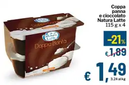 Qui Discount Coppa panna e cioccolato Natura Latte offerta
