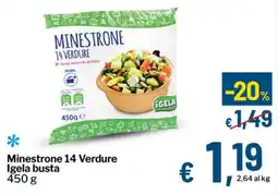 Qui Discount Minestrone 14 Verdure Igela busta offerta