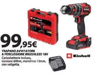 Einhell Trapano avvitatore a percussione brushless 18V