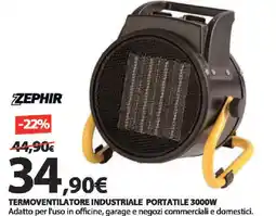 Kreo Brico e Casa ZEPHIR Termoventilatore industriale portatile 3000W offerta