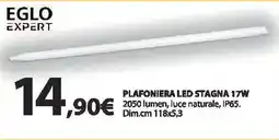 Kreo Brico e Casa EGLO plafoniera led stagna 17W offerta