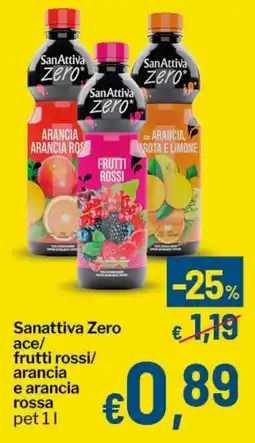 Qui Discount Sanattiva Zero ace/ frutti rossi/ arancia e arancia rossa offerta