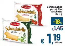 Qui Discount Schiacciatine pizza/olive vaschetta offerta