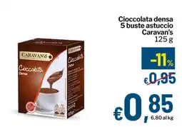 Qui Discount Cioccolata densa 5 buste astuccio Caravan's offerta